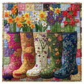 Floral Garden Boots Jigsaw Puzzle 1000 Pieces